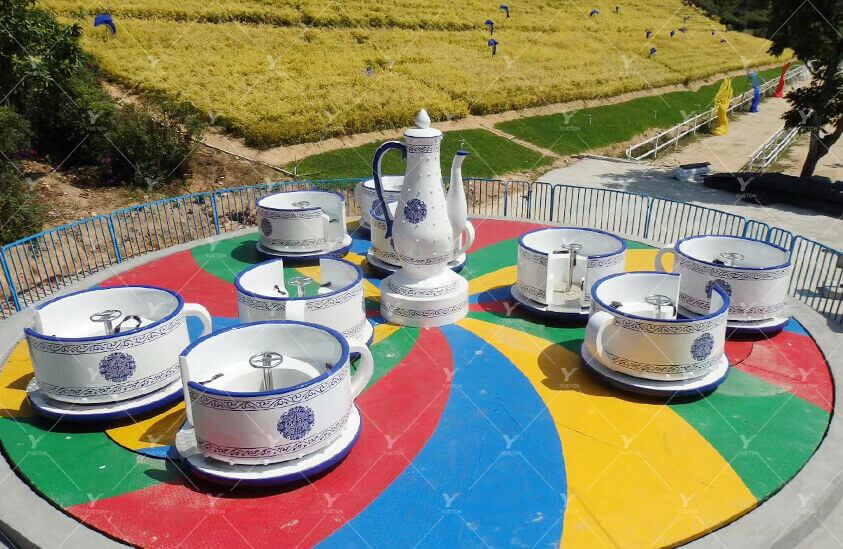 Аттракцион «Кофейные чашки в стиле сине-белой керамики» 5FR-12