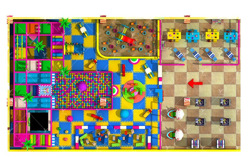 Интерьерная мягкая игровая площадка 5IPG-11